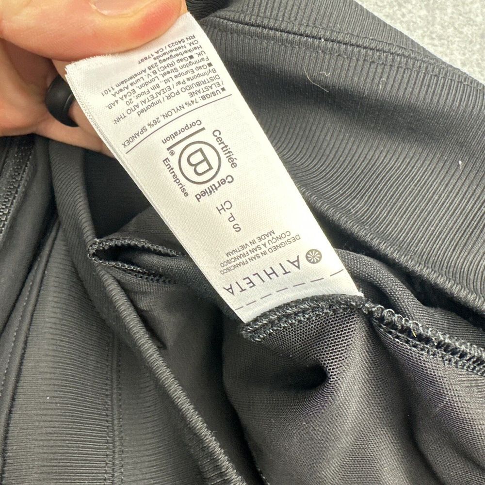 Athleta Pants Women SP Black Flare Stretch Wide Leg Curvy Performance Zip Pocket - Picture 5 of 13